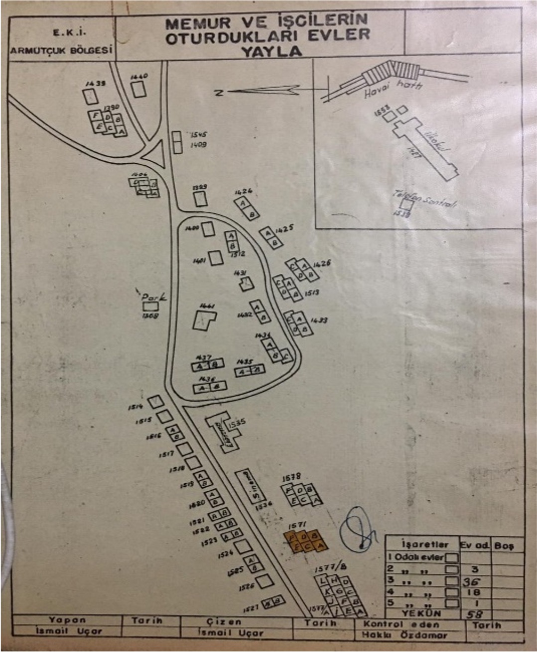 Memur ve İşçilerin Oturdukları Evler ve Sinema Salonu